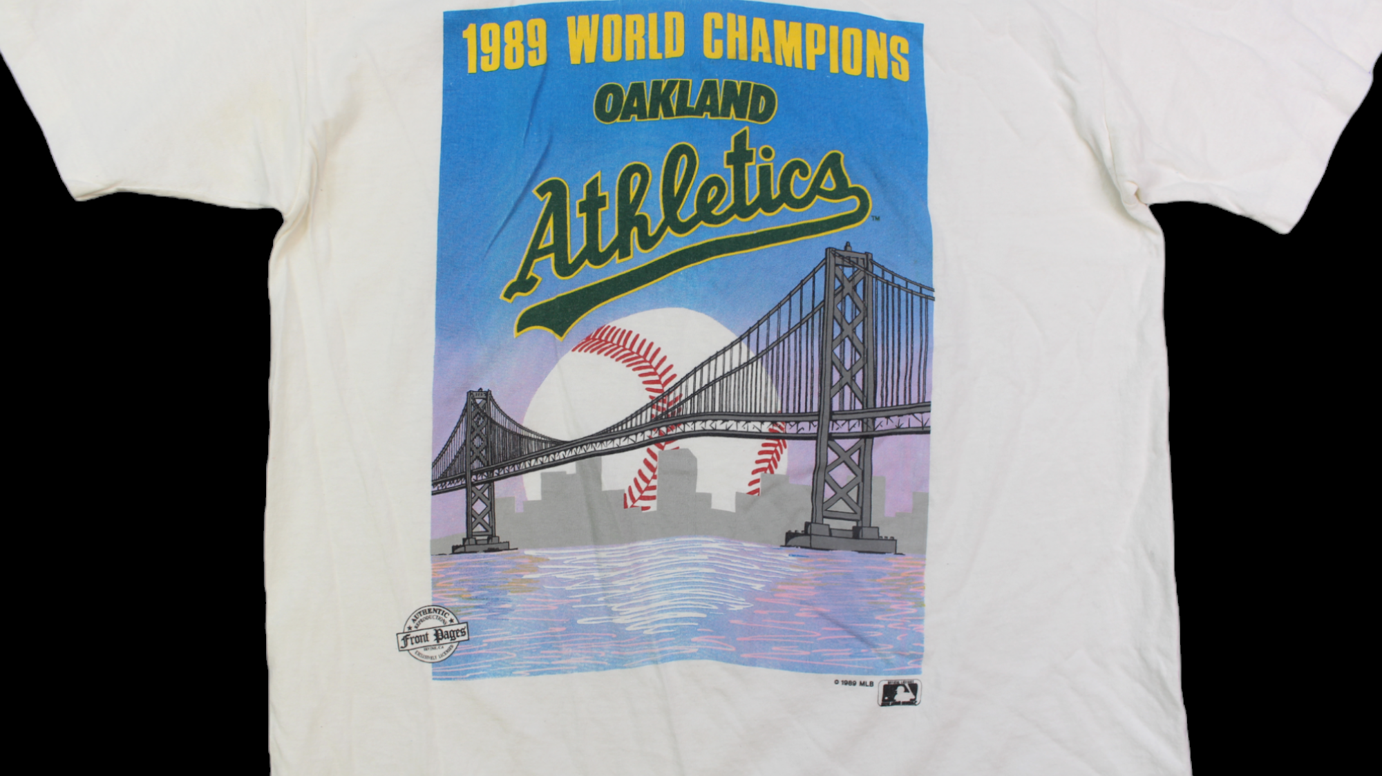 1989 Oakland Athletics World Champions shirt