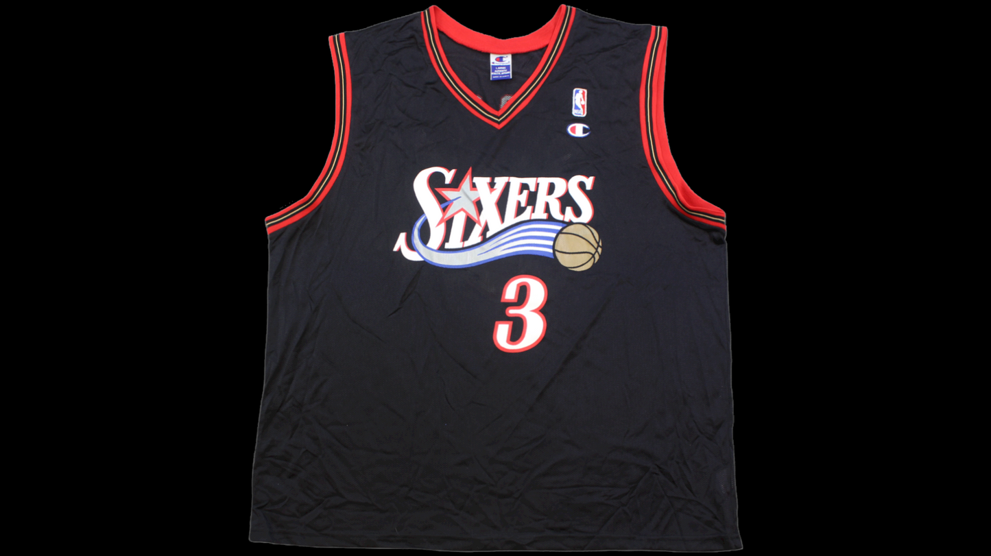 Allen iverson champion sales jersey