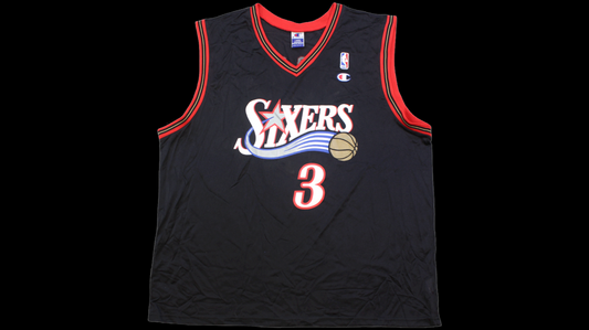 90's Allen Iverson Sixers Champion jersey