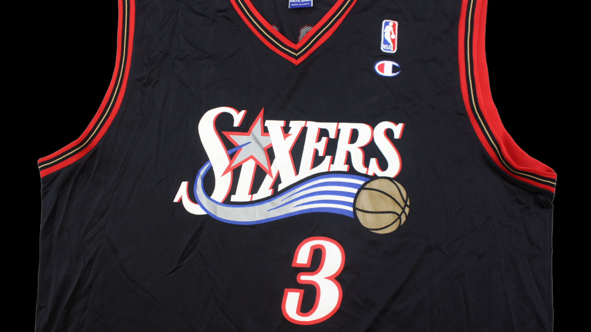90's Allen Iverson Sixers Champion jersey