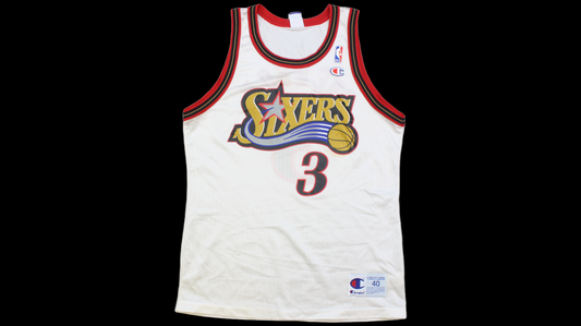 90's Allen Iverson Sixers Champion jersey