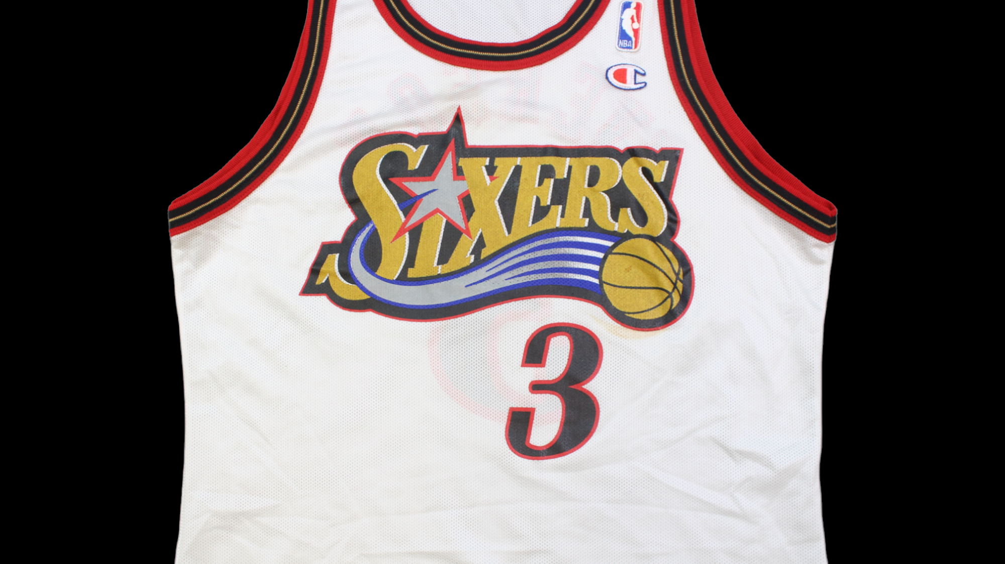 90's Allen Iverson Sixers Champion jersey