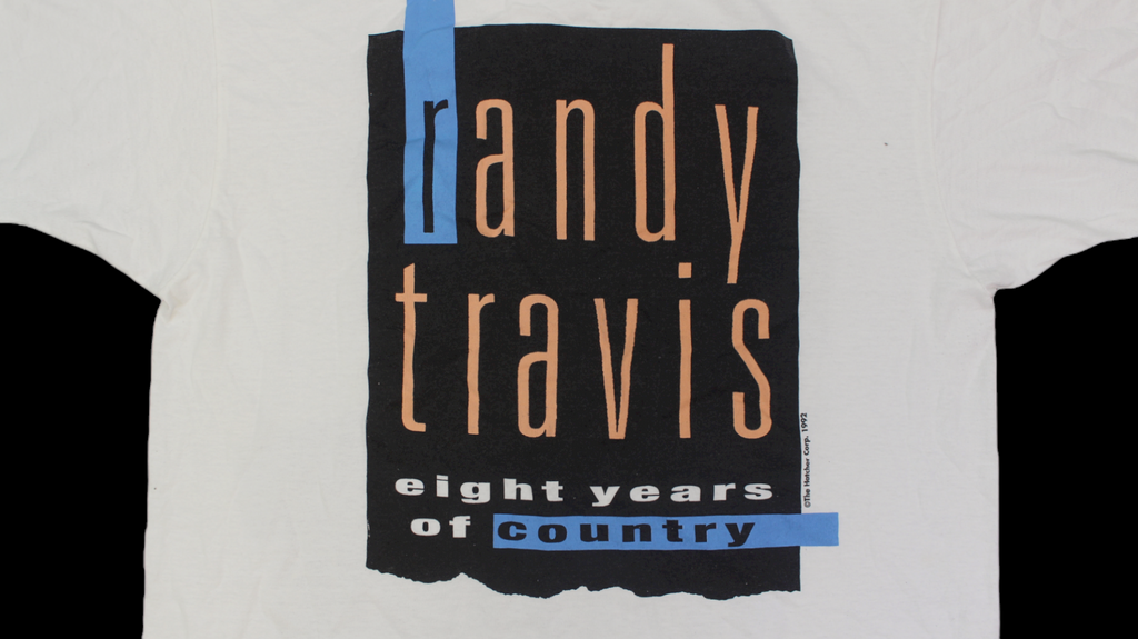 1992 Randy Travis Greatest Hits Tour shirt