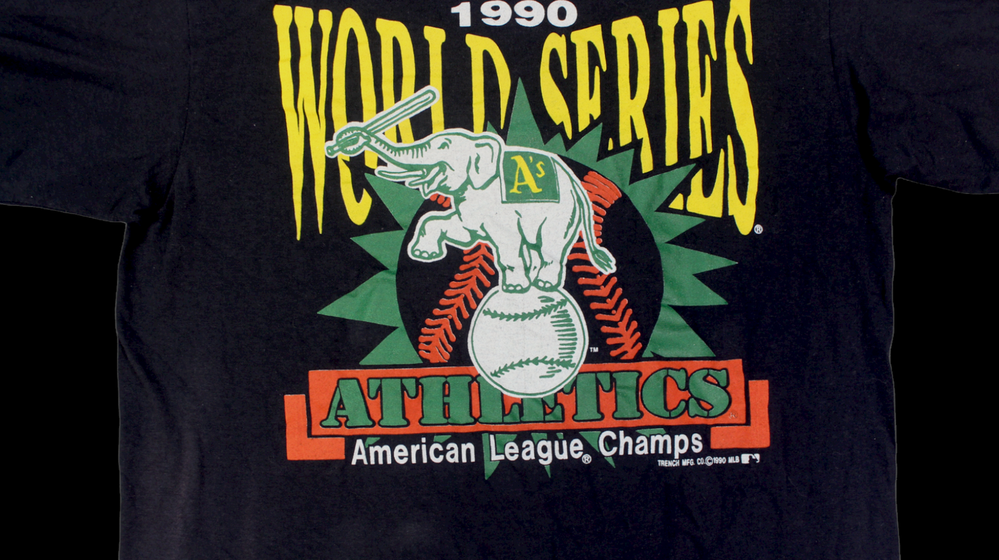 1990 Oakland Athletics World Series Champs shirt