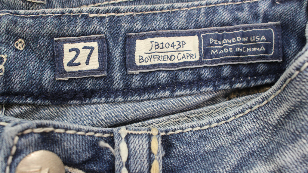 Miss Me Boyfriend Capri jeans