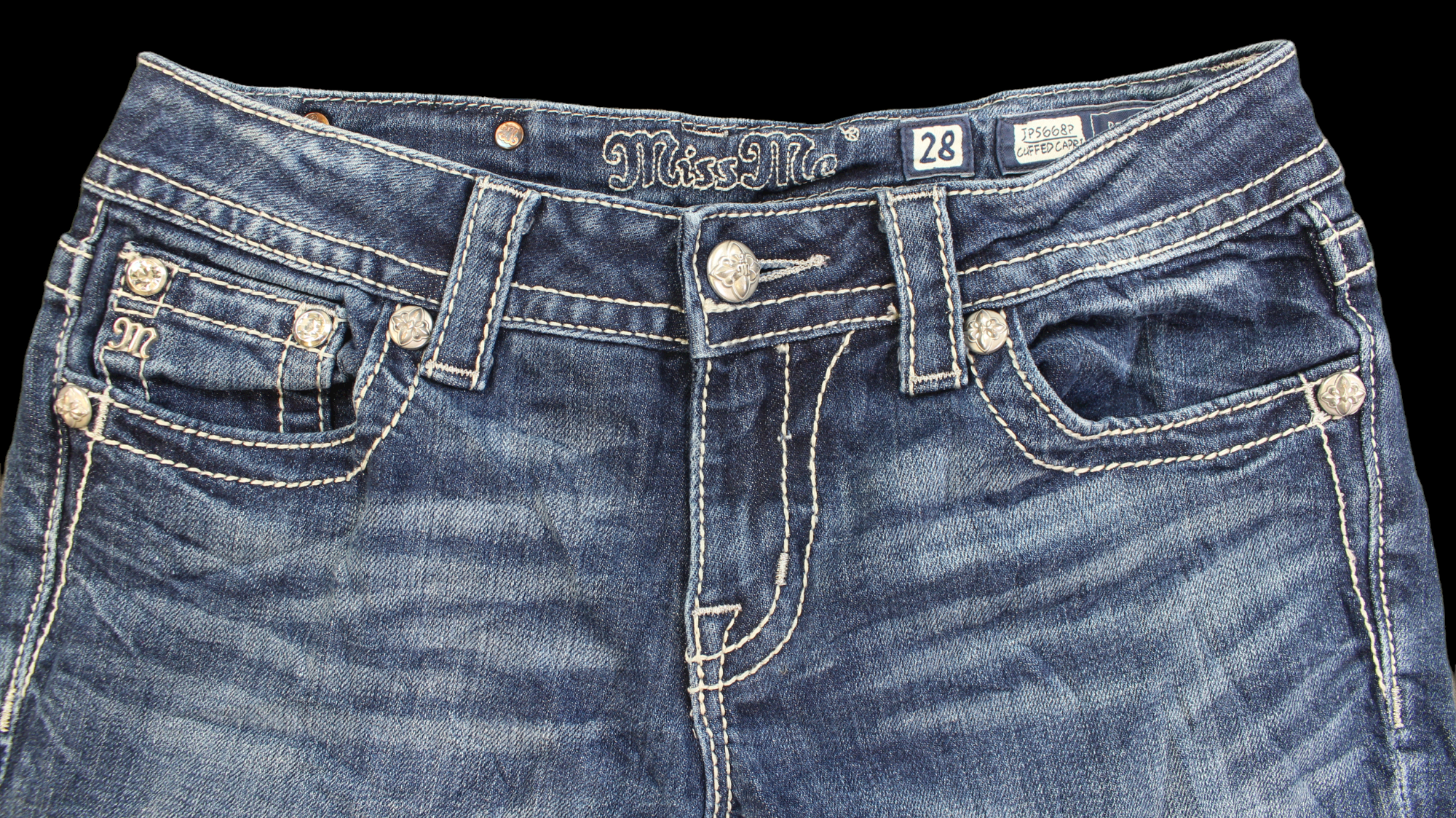 Miss Me Cuffed Capri Denim jeans