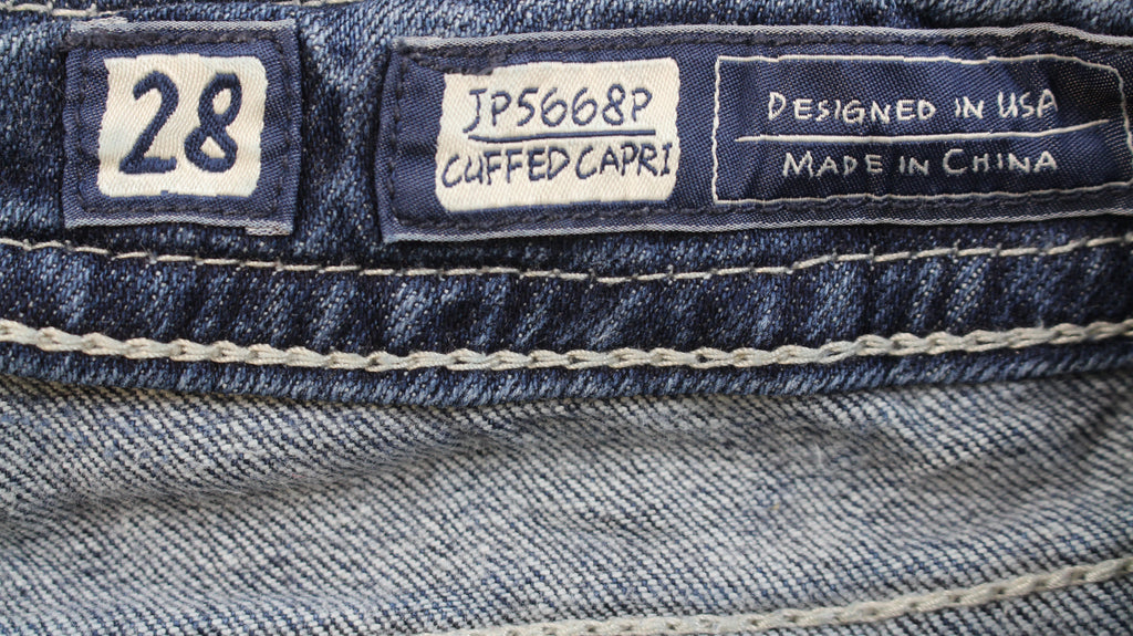 Miss Me Cuffed Capri Denim jeans