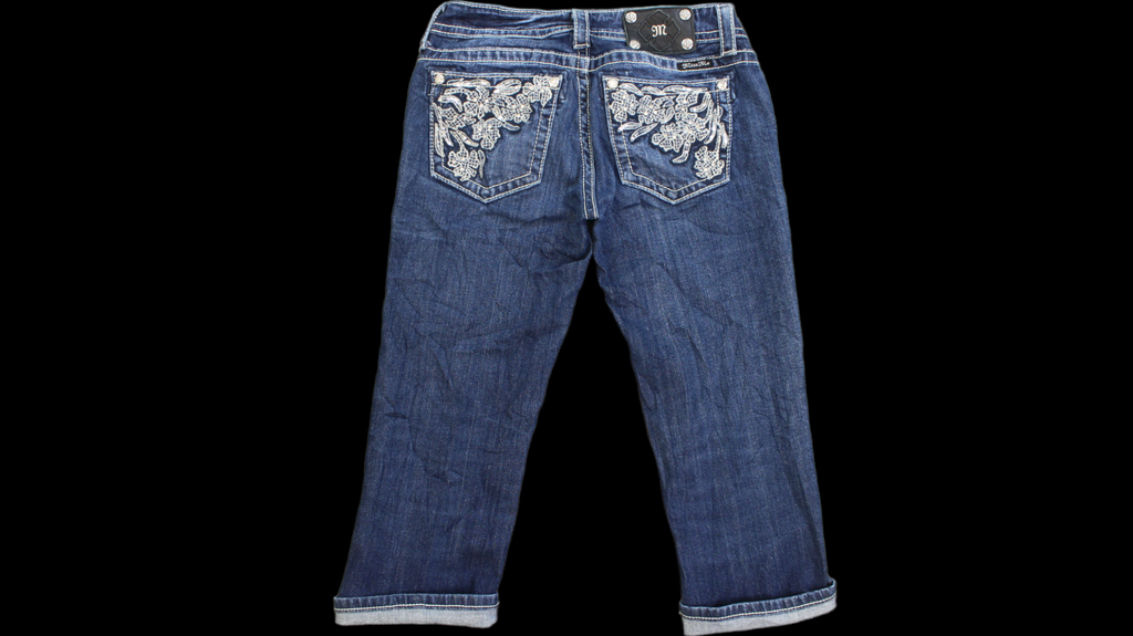 Miss Me Cuffed Capri Denim jeans