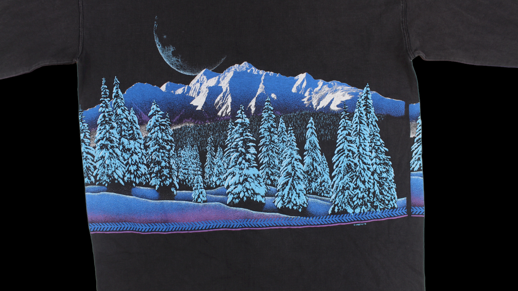 Crested Butte wrap around print long sleeve shirt