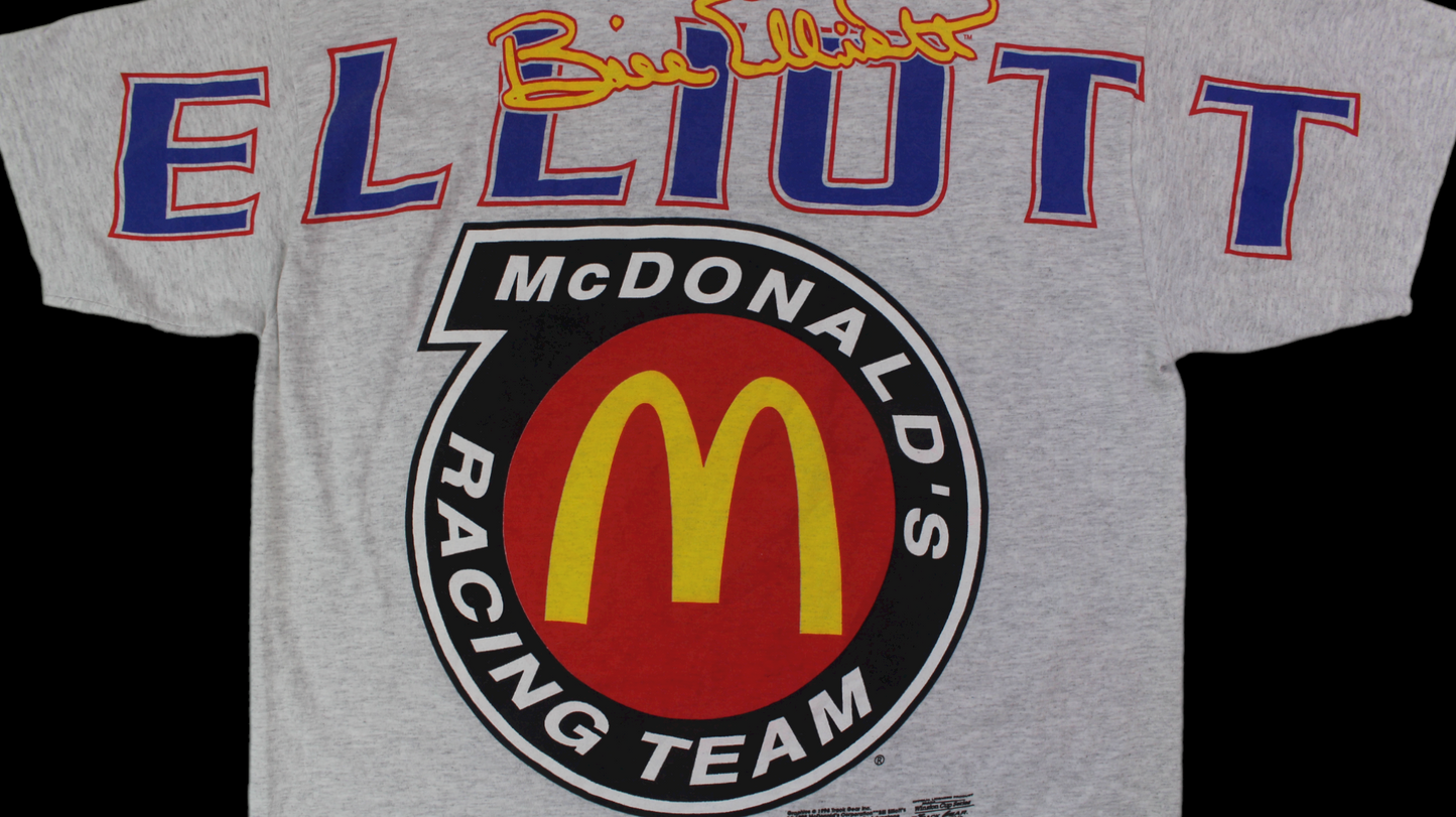 90's Bill Elliott Mcdonalds #94 NASCAR shirt