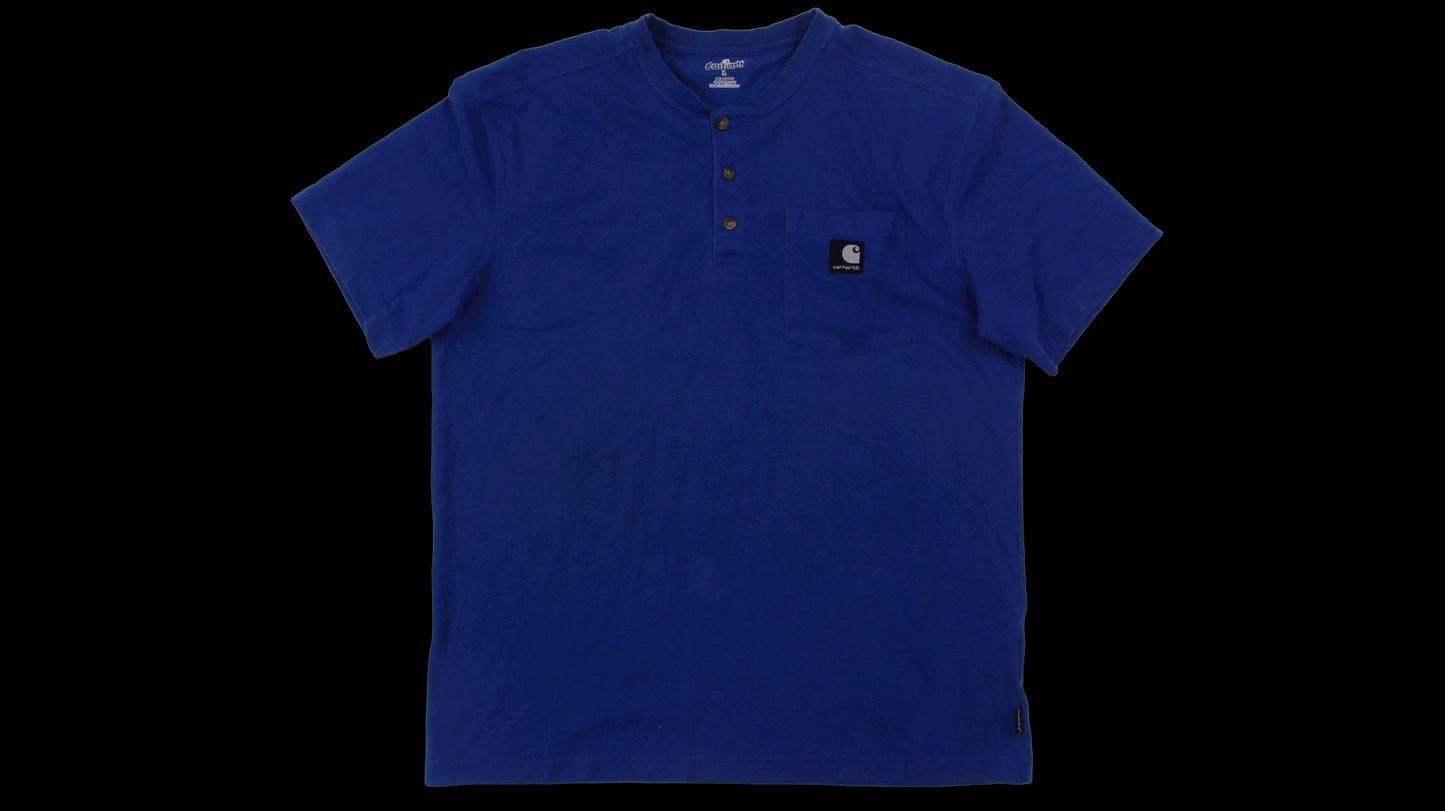Blue Carhartt shirt