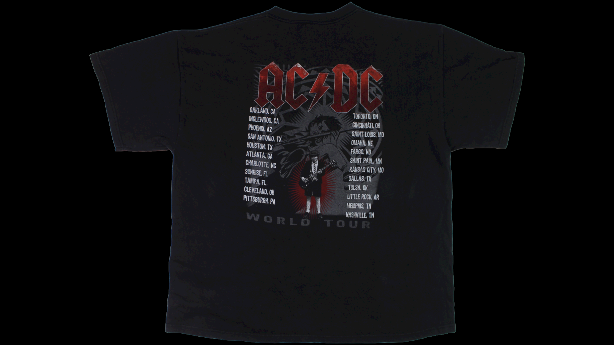 AC/DC Black Ice World Tour shirt