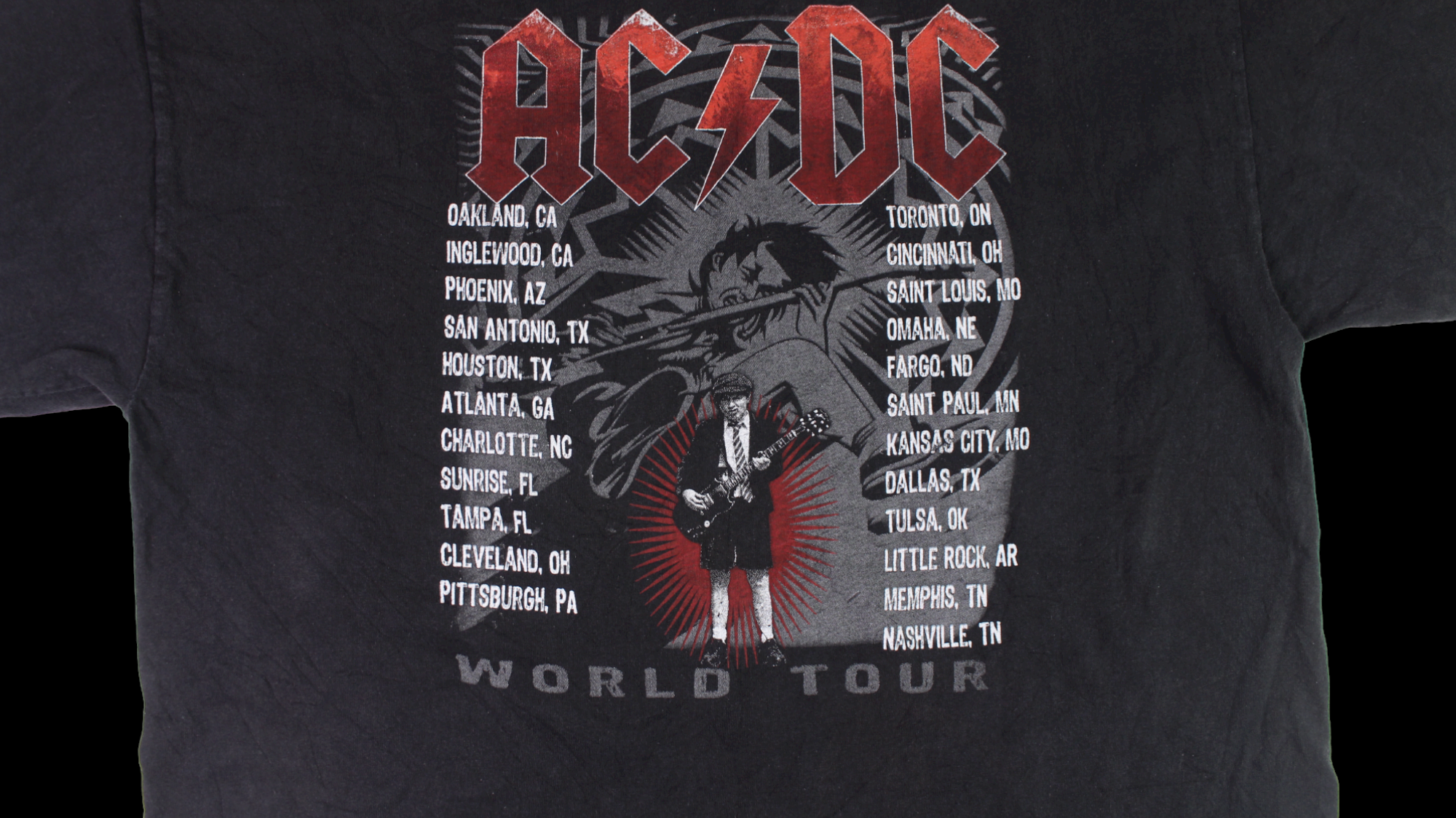 AC/DC Black Ice World Tour shirt