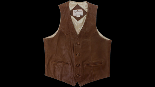 90's Continental Leather Fashion vest