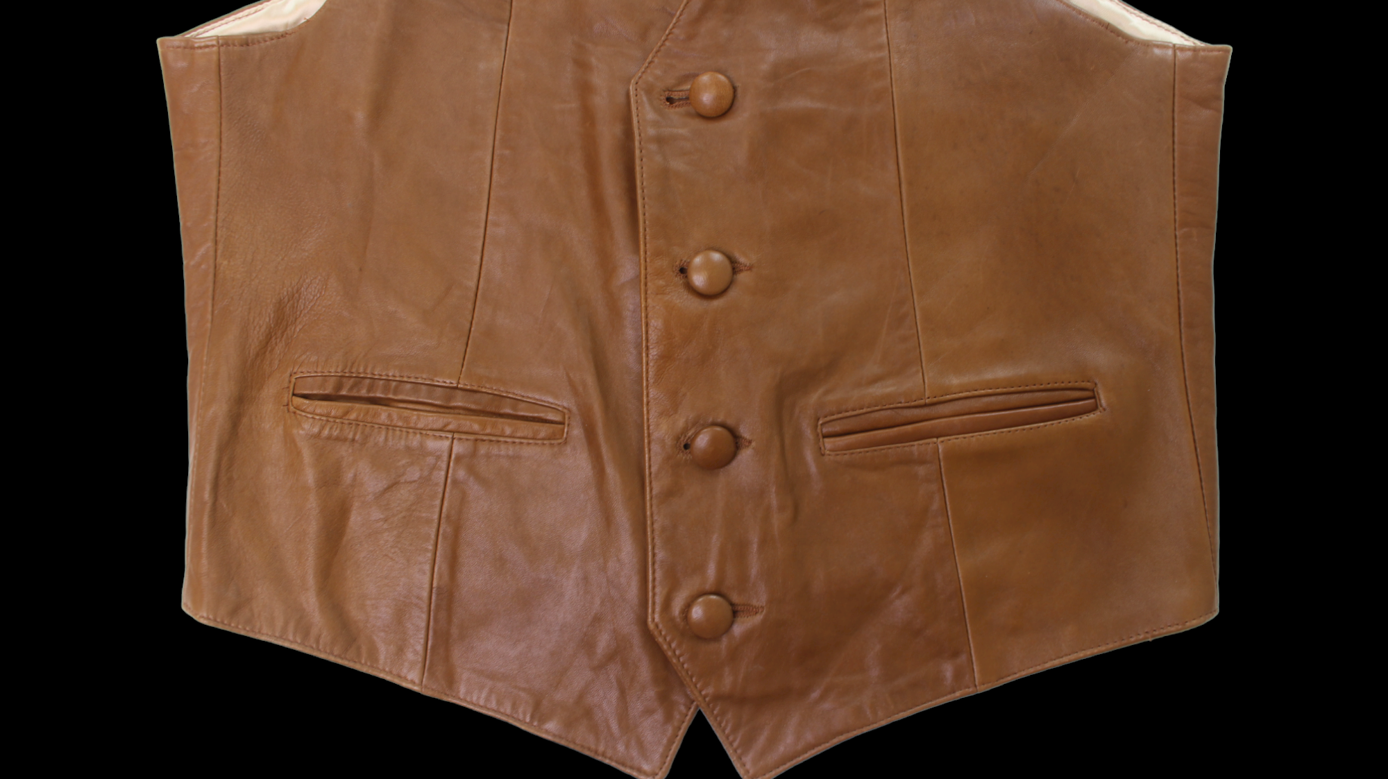 90's Continental Leather Fashion vest