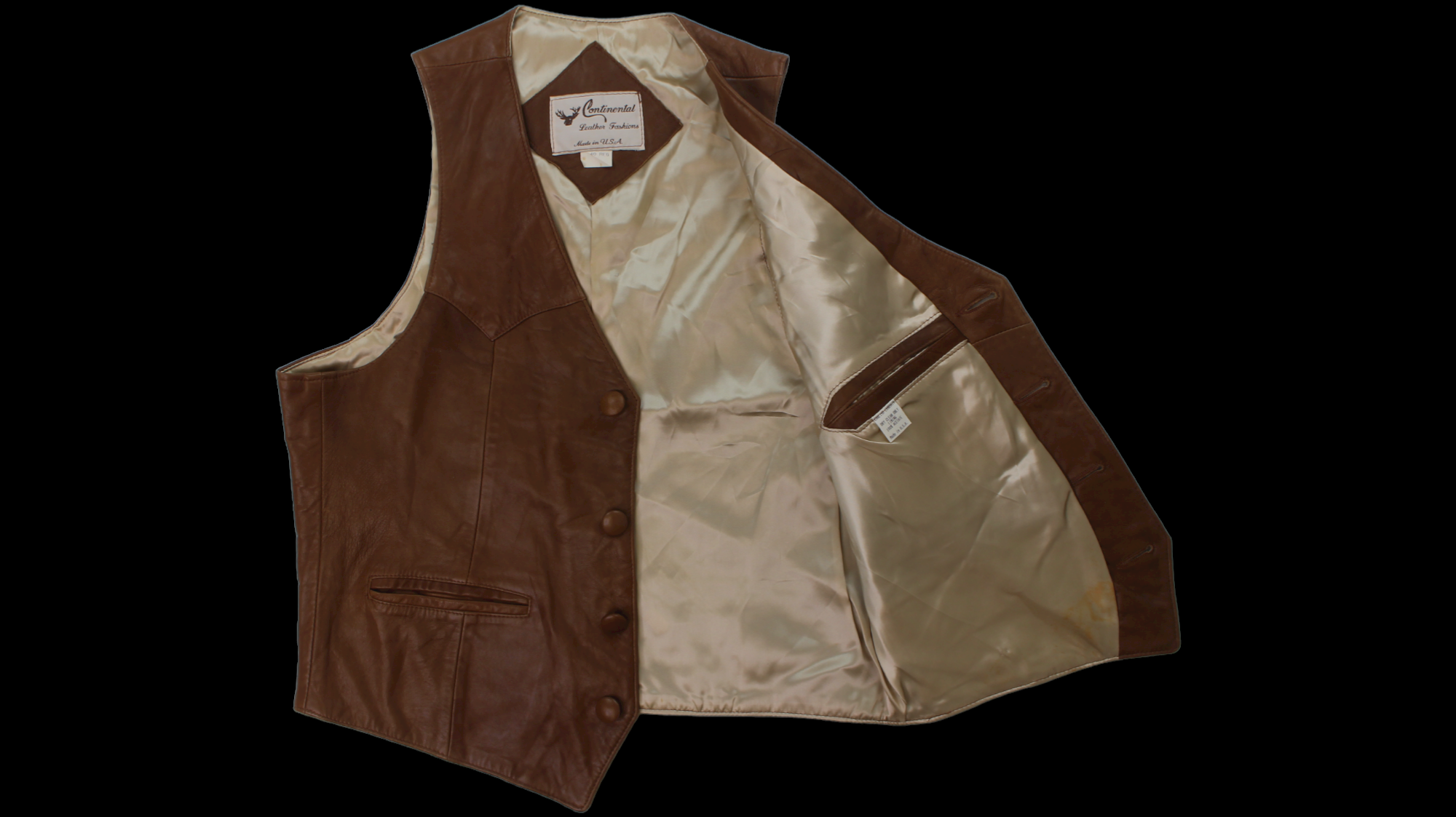 90's Continental Leather Fashion vest