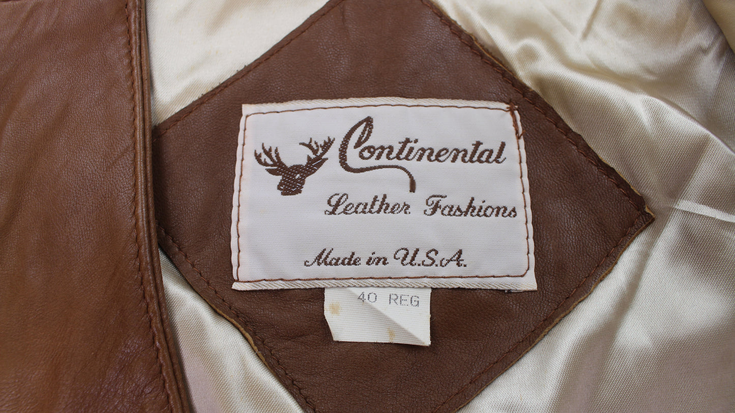 90's Continental Leather Fashion vest
