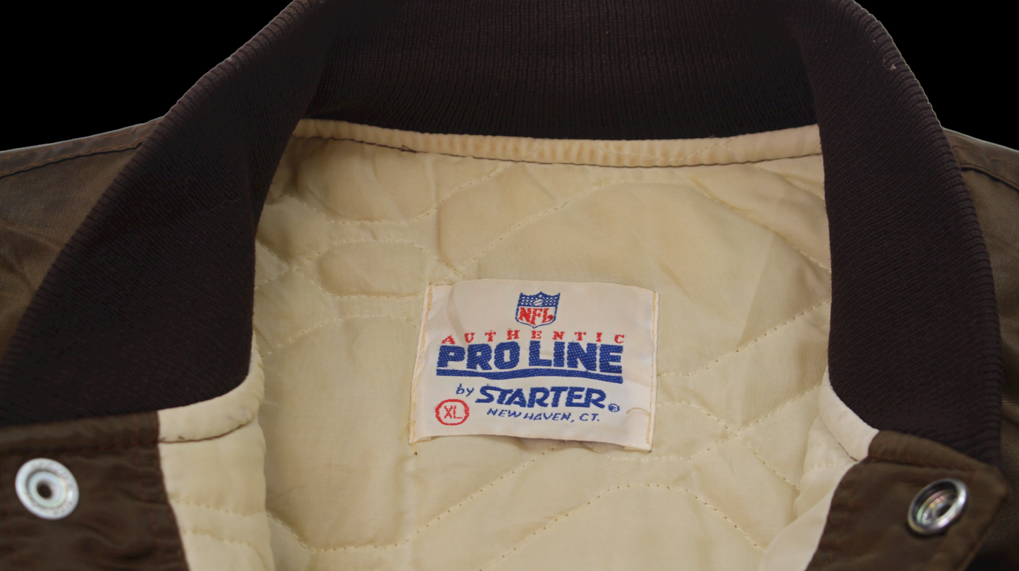 90's Cleveland Browns Satin Bomber jacket