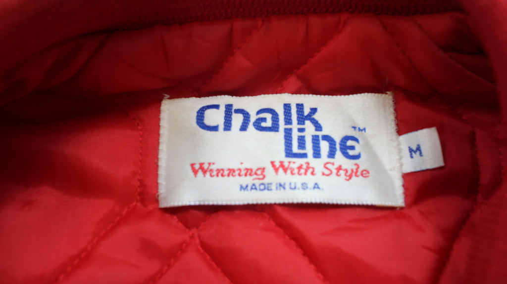 90's San Francisco 49ERS Chalk Line Satin Bomber jacket