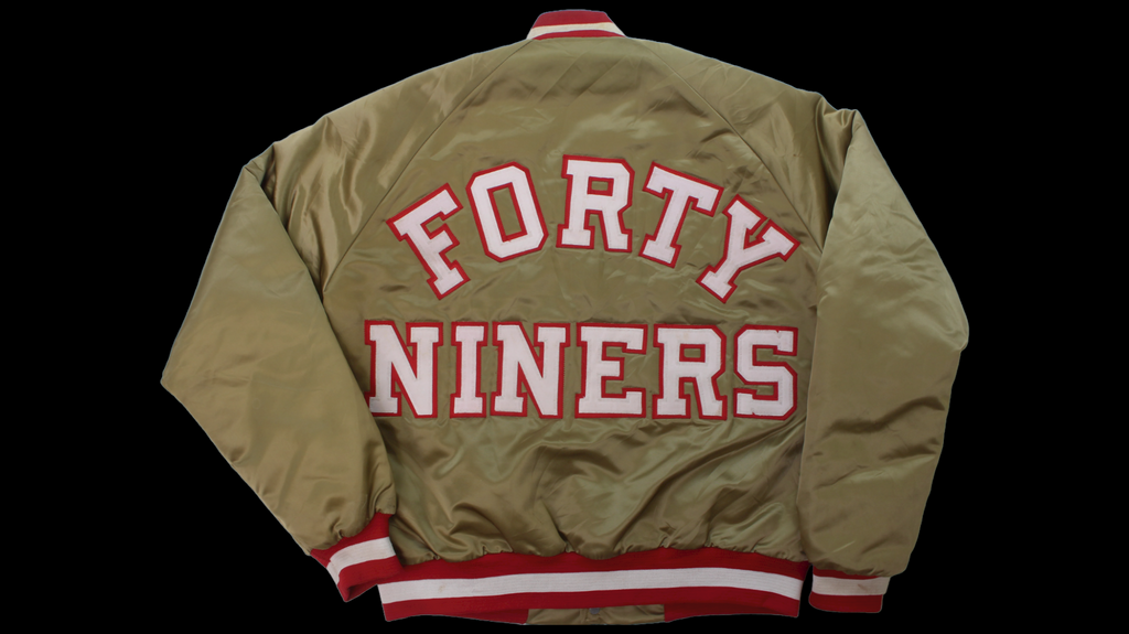 90's San Francisco 49ERS Chalk Line Satin Bomber jacket
