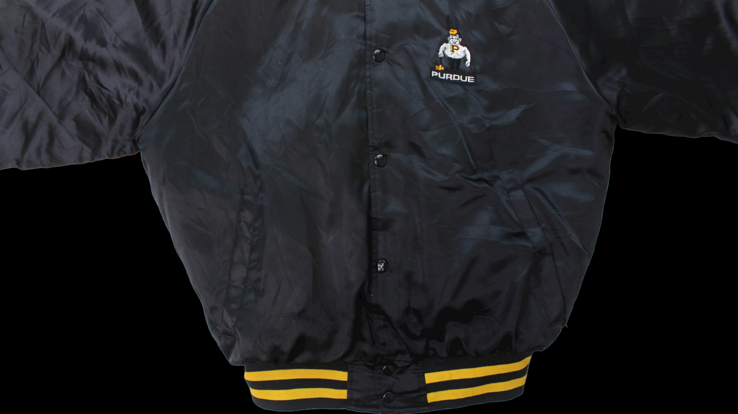 90's Purdue Satin Bomber jacket