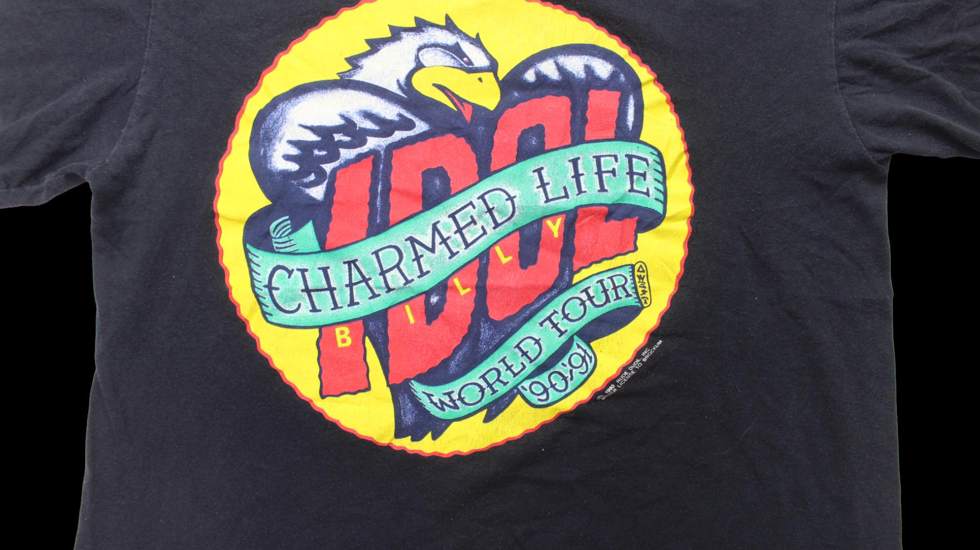 Billy Idol Charmed Life 1991 Tour shirt