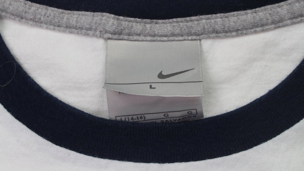 Y2K Nike Blue Swoosh shirt