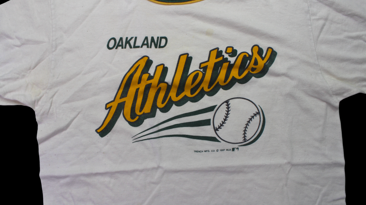 1987 Oakland Athletics Ringer shirt