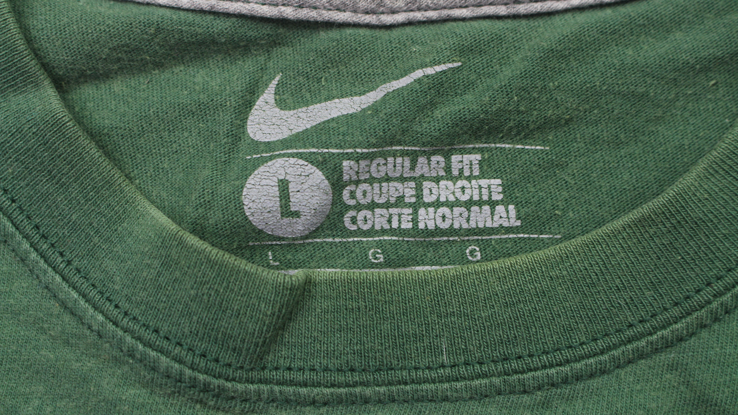 Green Nike shirt