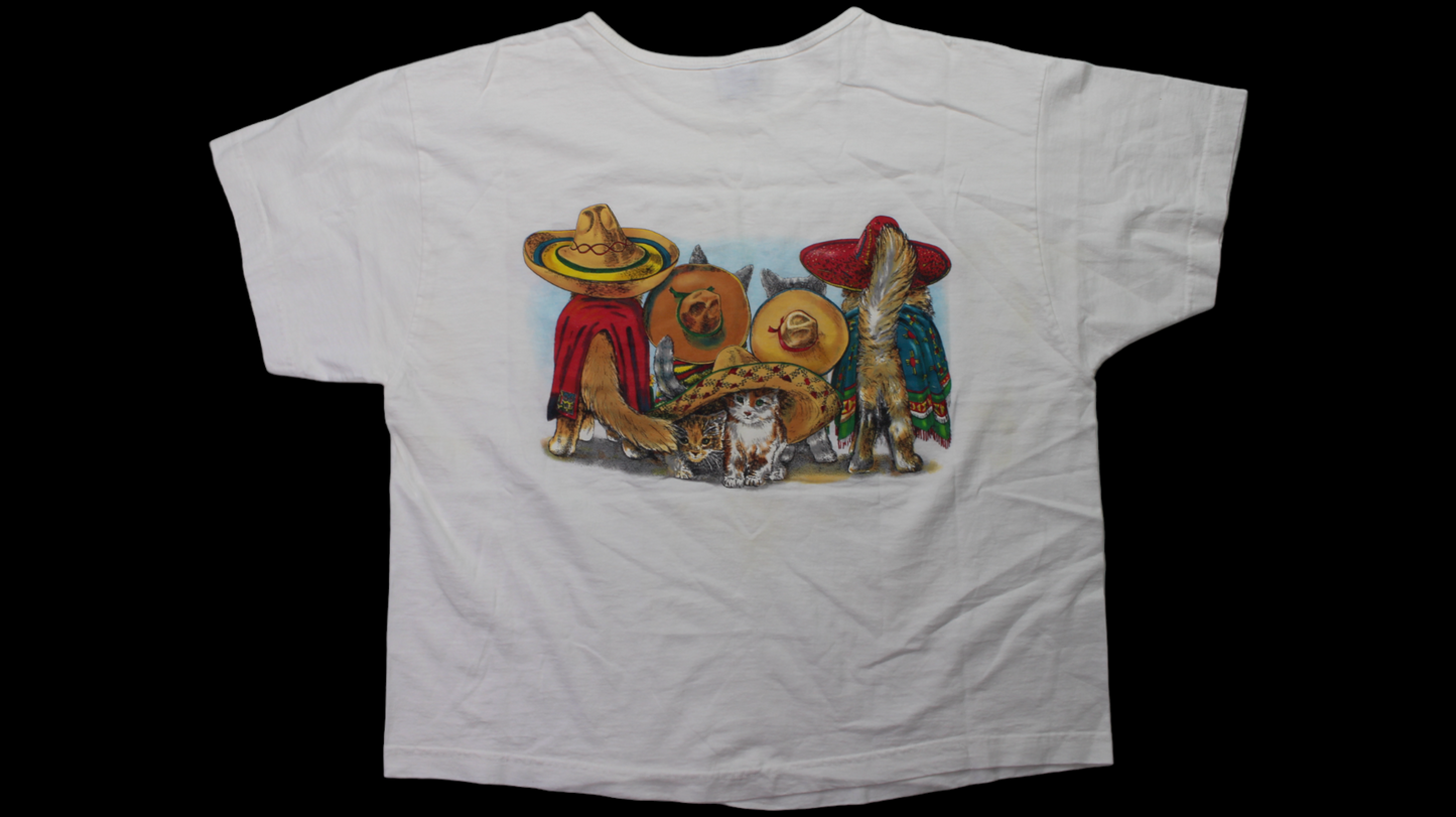 90's Cat in Sombreros shirt