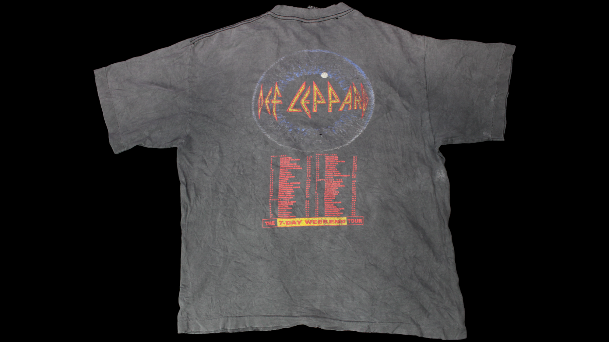 Def Leppard 7-Day Weekend tour shirt