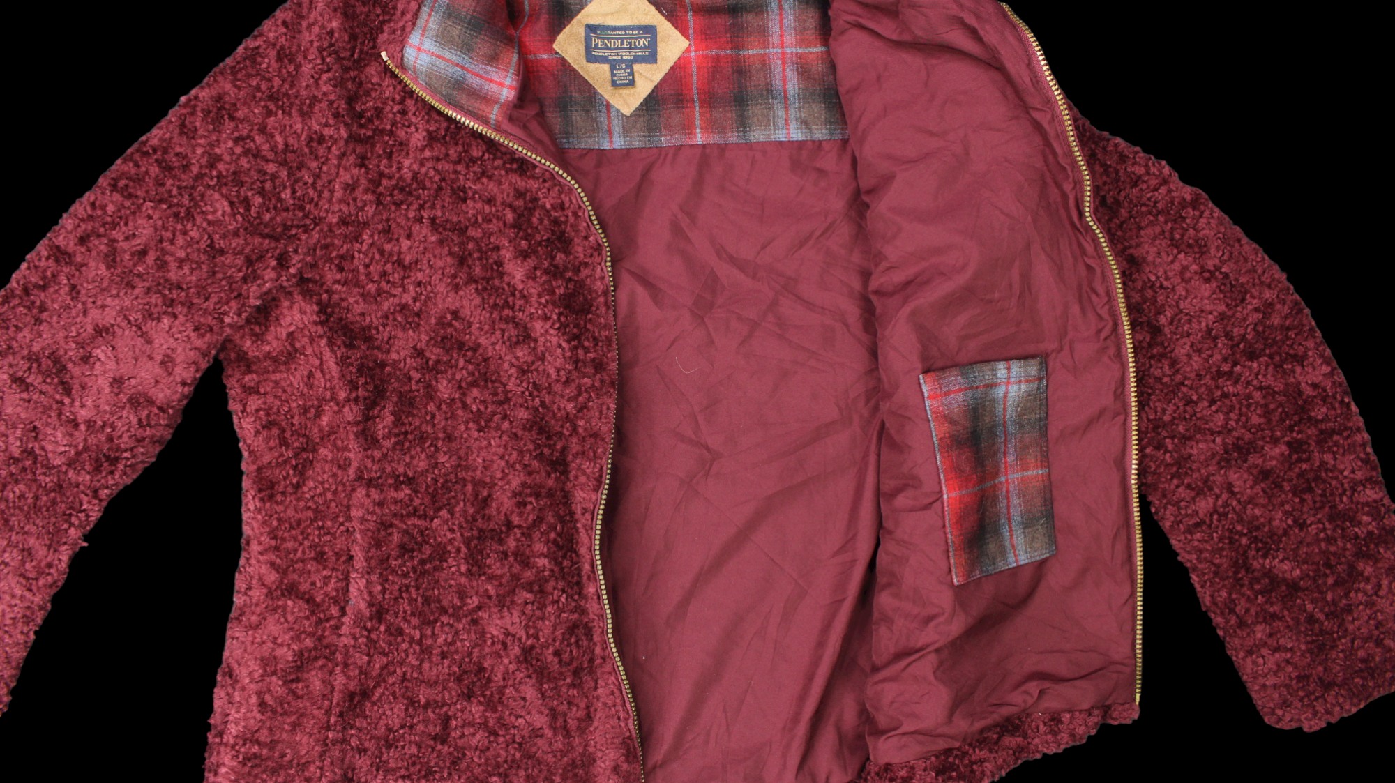 Pendleton Maroon Fleece