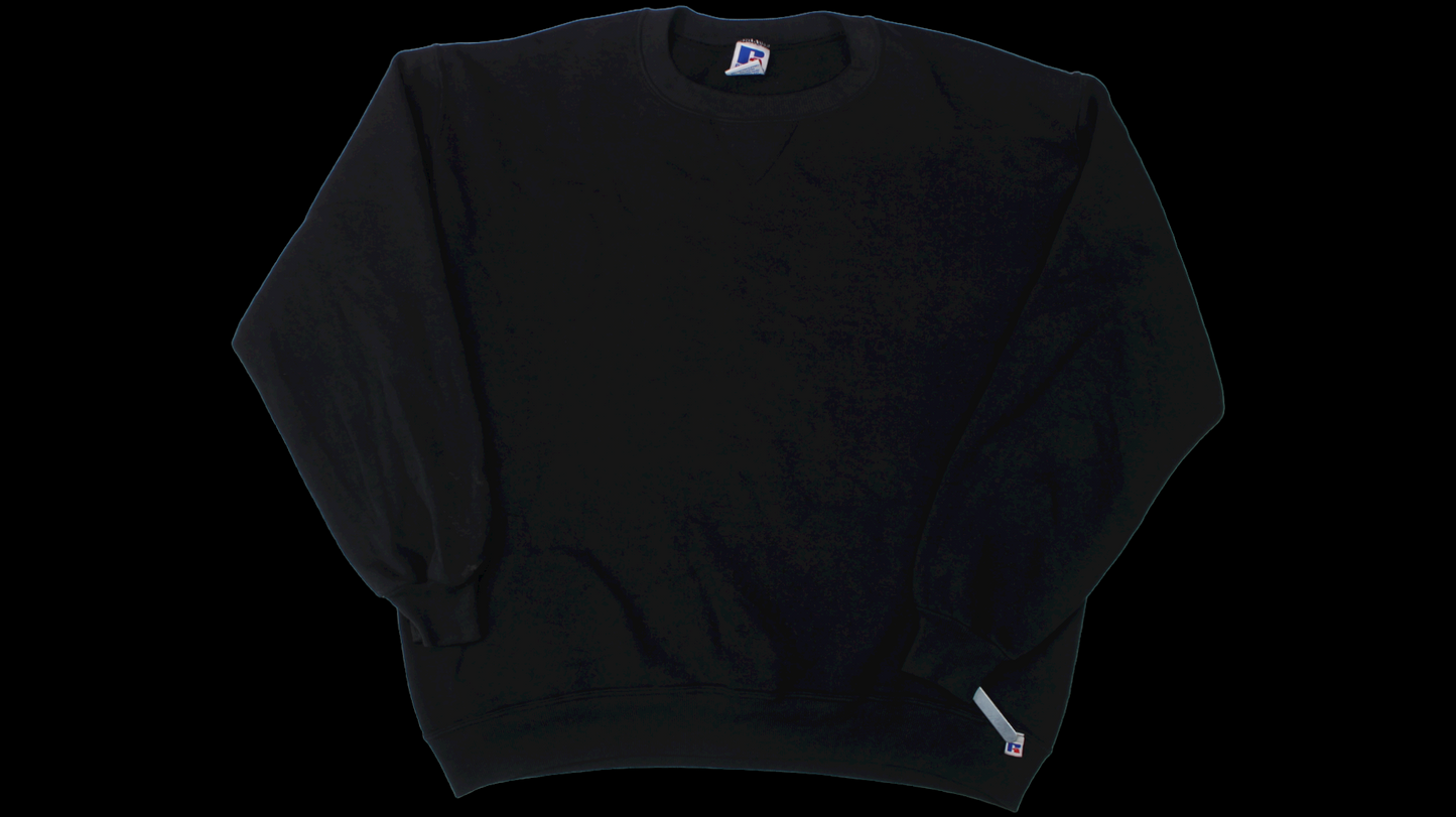 90's Black Russell crewneck