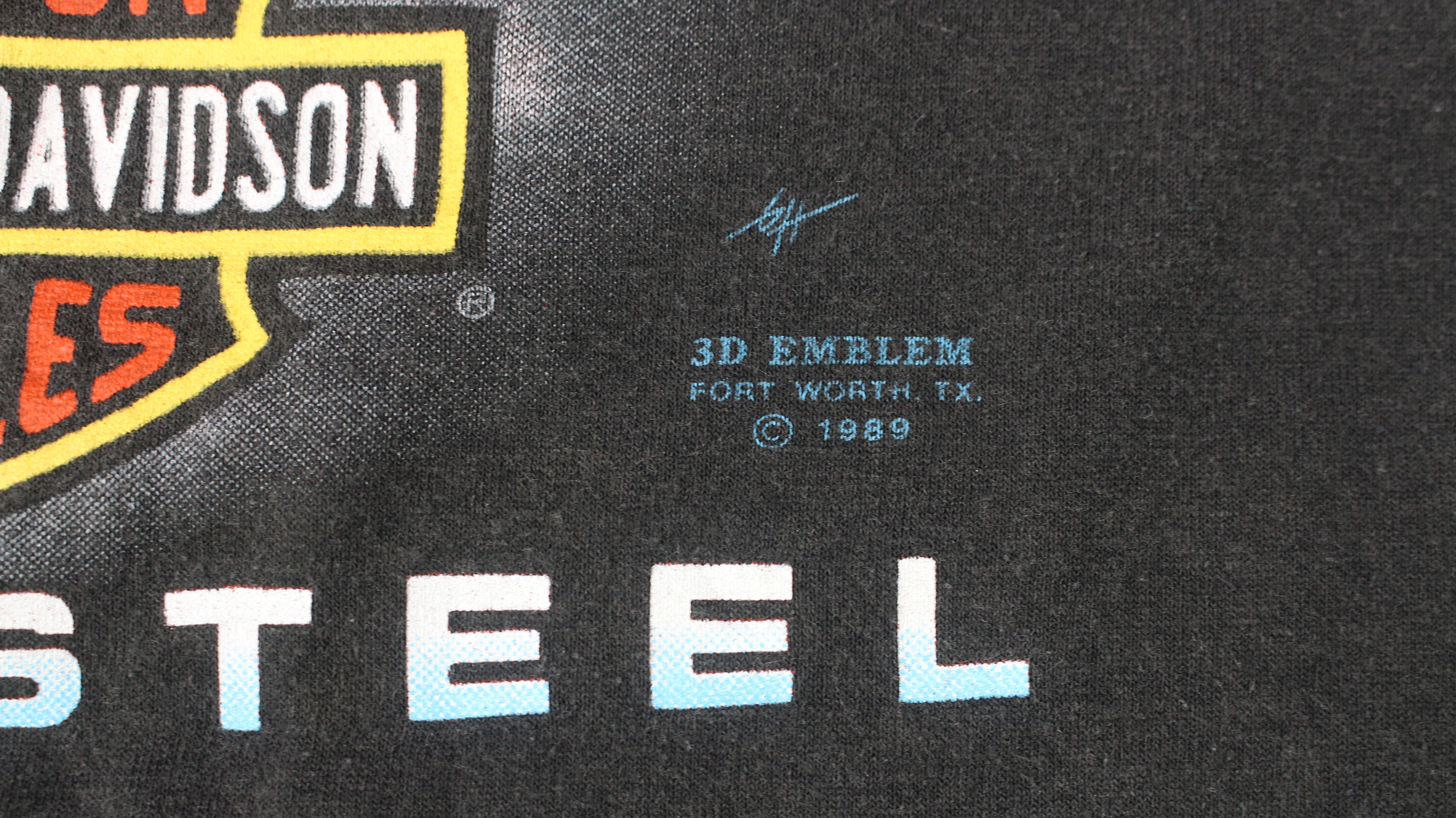 1989 Fort Worth 3D emblem shirt