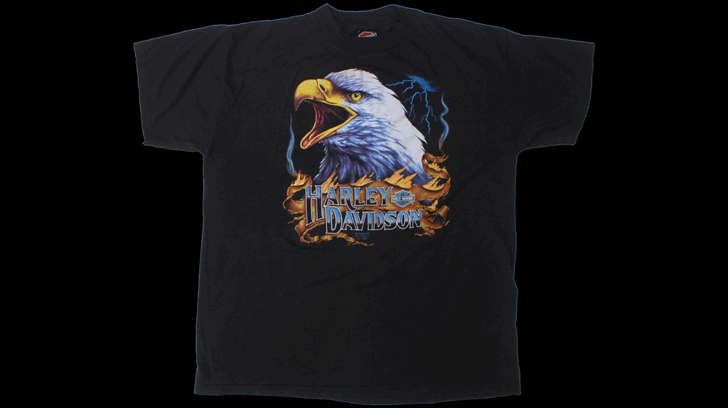 1990 Harley 50th Anniversary Bike Week 3D emblem shirt