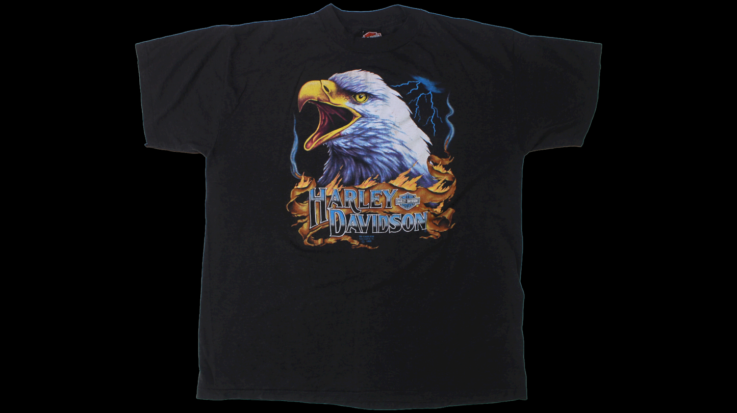 1990 Harley 50th Anniversary Bike Week 3D emblem shirt