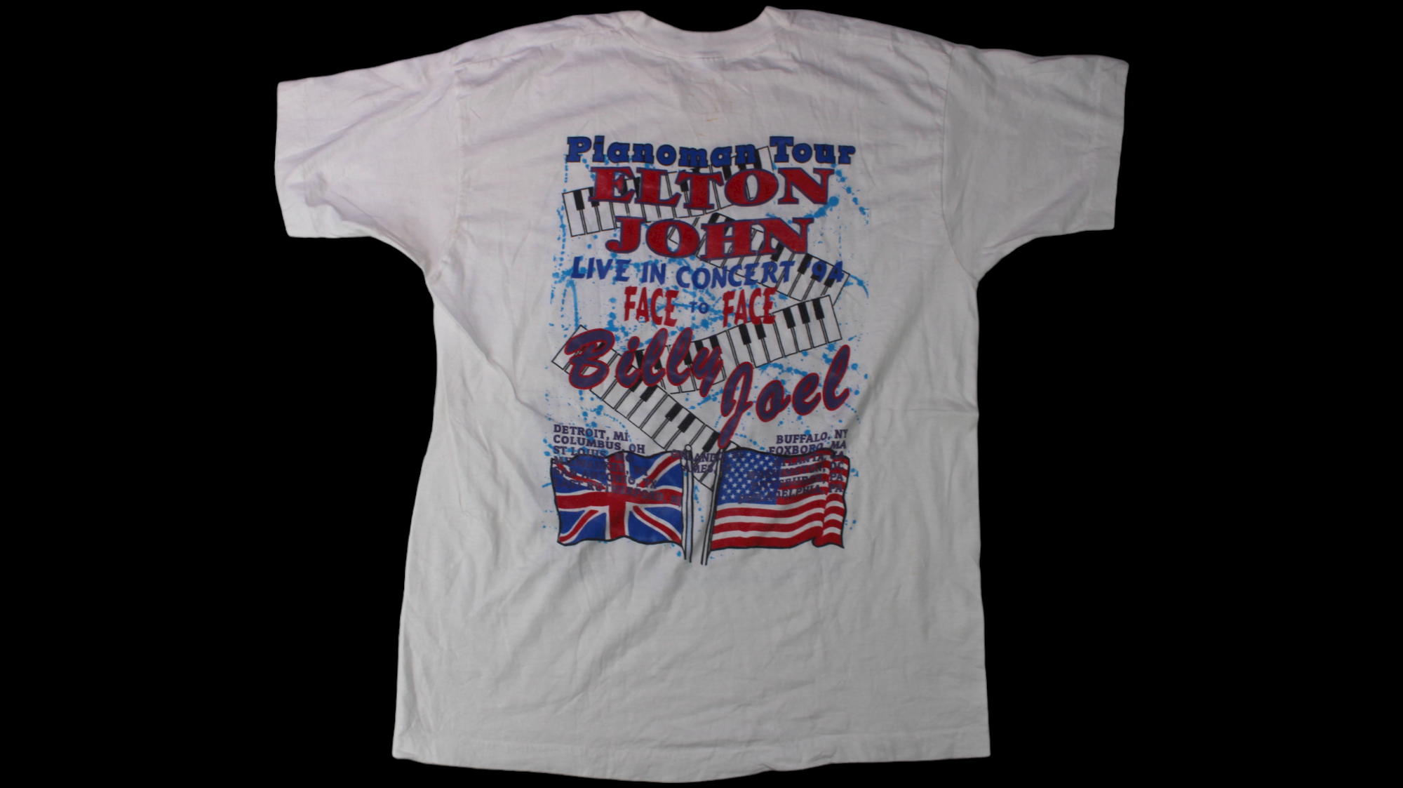 1994 Billy Joel & Elton John "Face To Face" Tour shirt