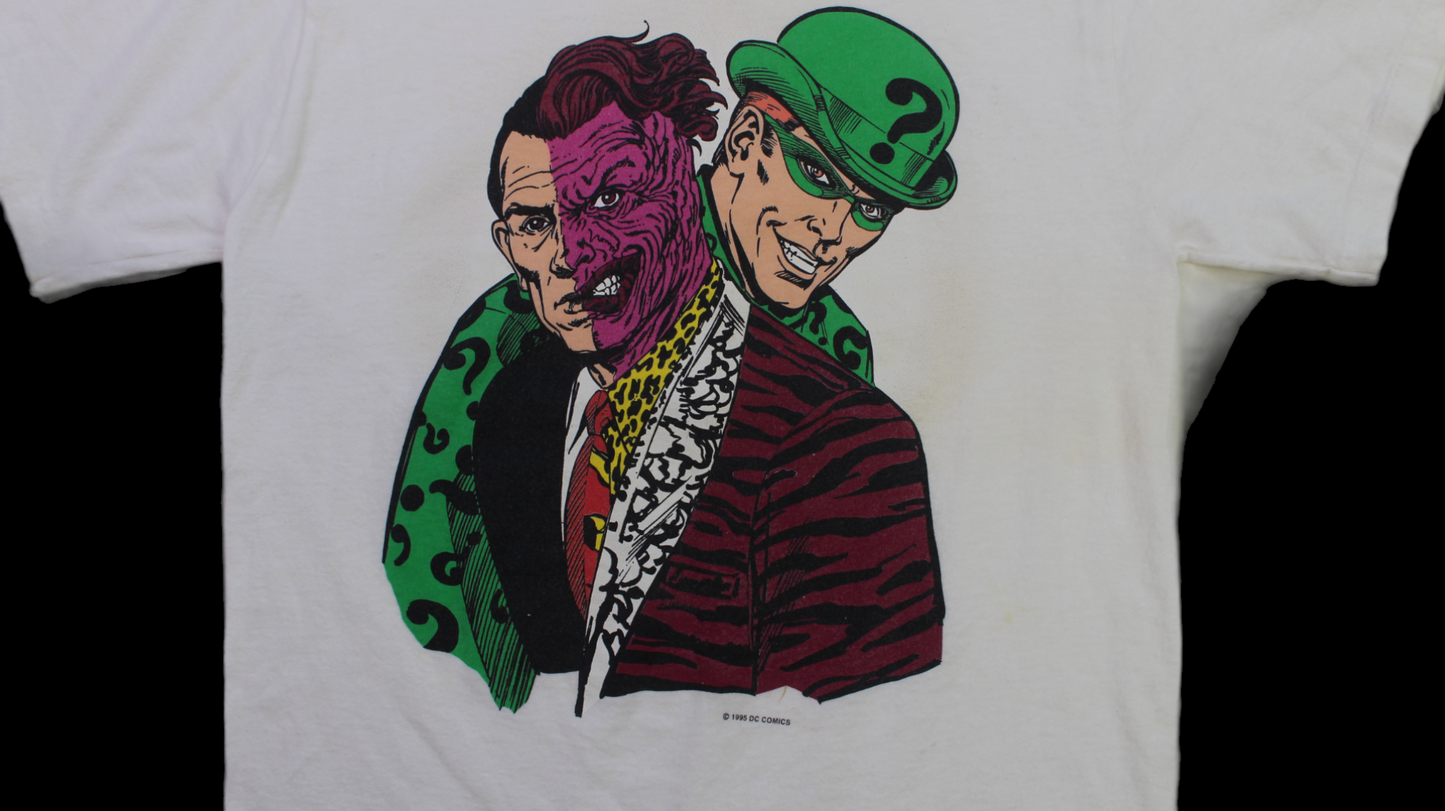 1995 DC Comics Riddler & Two Face shirt