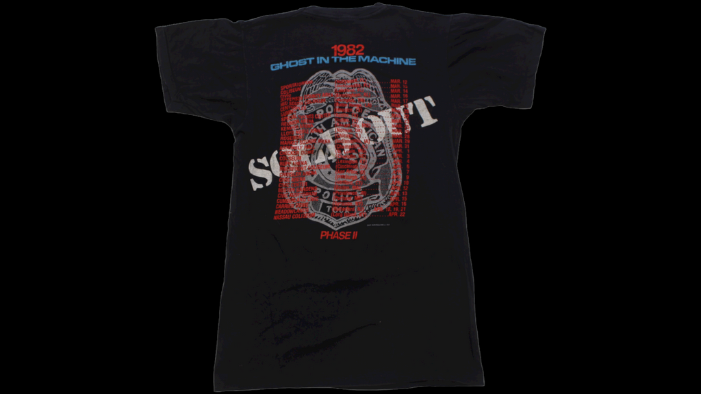 The Police : Ghost in The Machine tour shirt