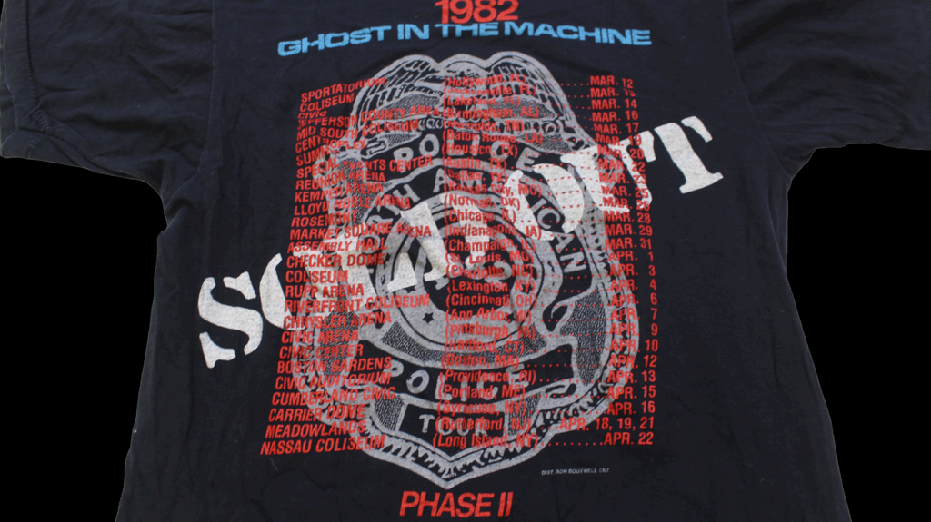 The Police : Ghost in The Machine tour shirt
