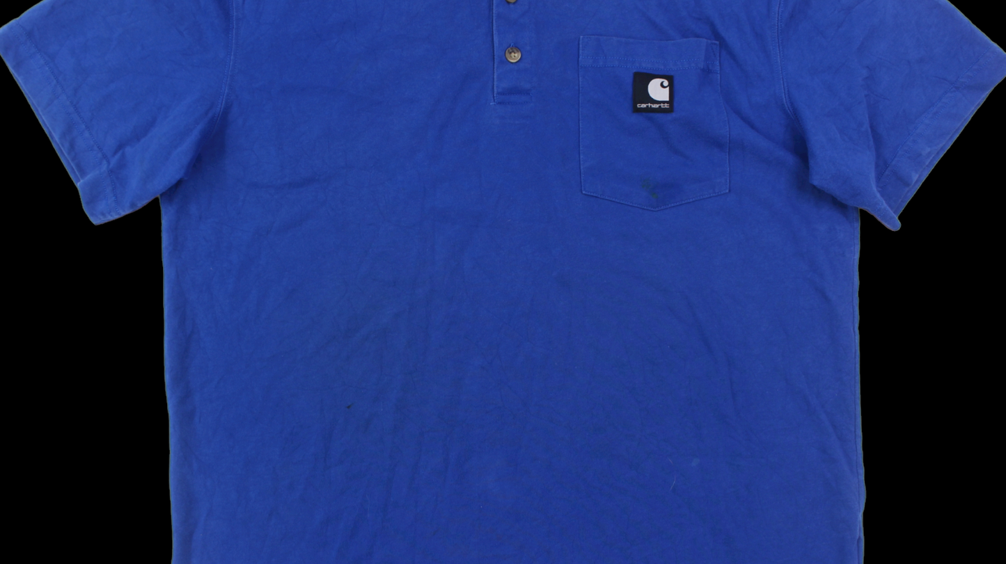 Blue Carhartt shirt